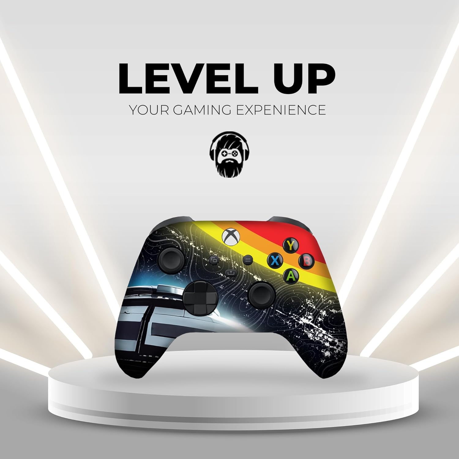 DreamController Cosmic Voyagger Custom X-box Controller Wireless compatible with X-box One/Series X/S Proudly Customized in USA with Permanent HYDRO-DIP Printing (NOT JUST A SKIN)