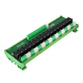 Relay Board, 16 Channel 1 SPDT DIN Rail Mount 24V DC/AC Relay, Interface Board
