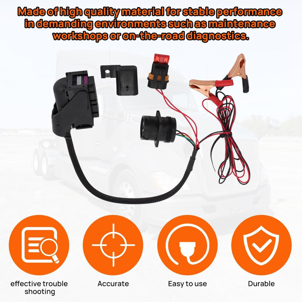 for Paccar MX13 EPA21 ECM Diagnostic Cable, Professional Heavy Duty Truck Engine Diagnostic Tool, Plug & Play Fault Testing Cable for Paccar MX13 Engines