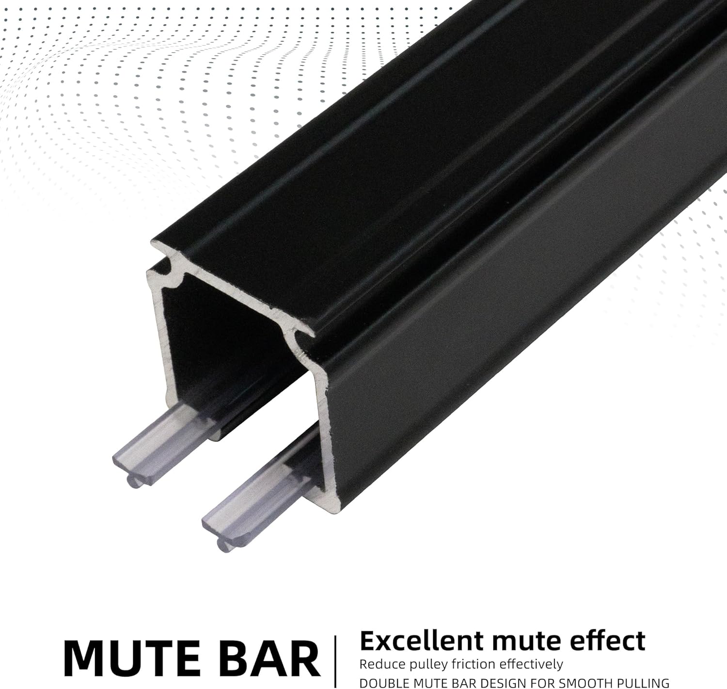 Curtain Track for Ceiling or Wall, Heavy Duty Aluminum Alloy with Smooth Sliding, Easy to Install, Black, 3ft To 6ft