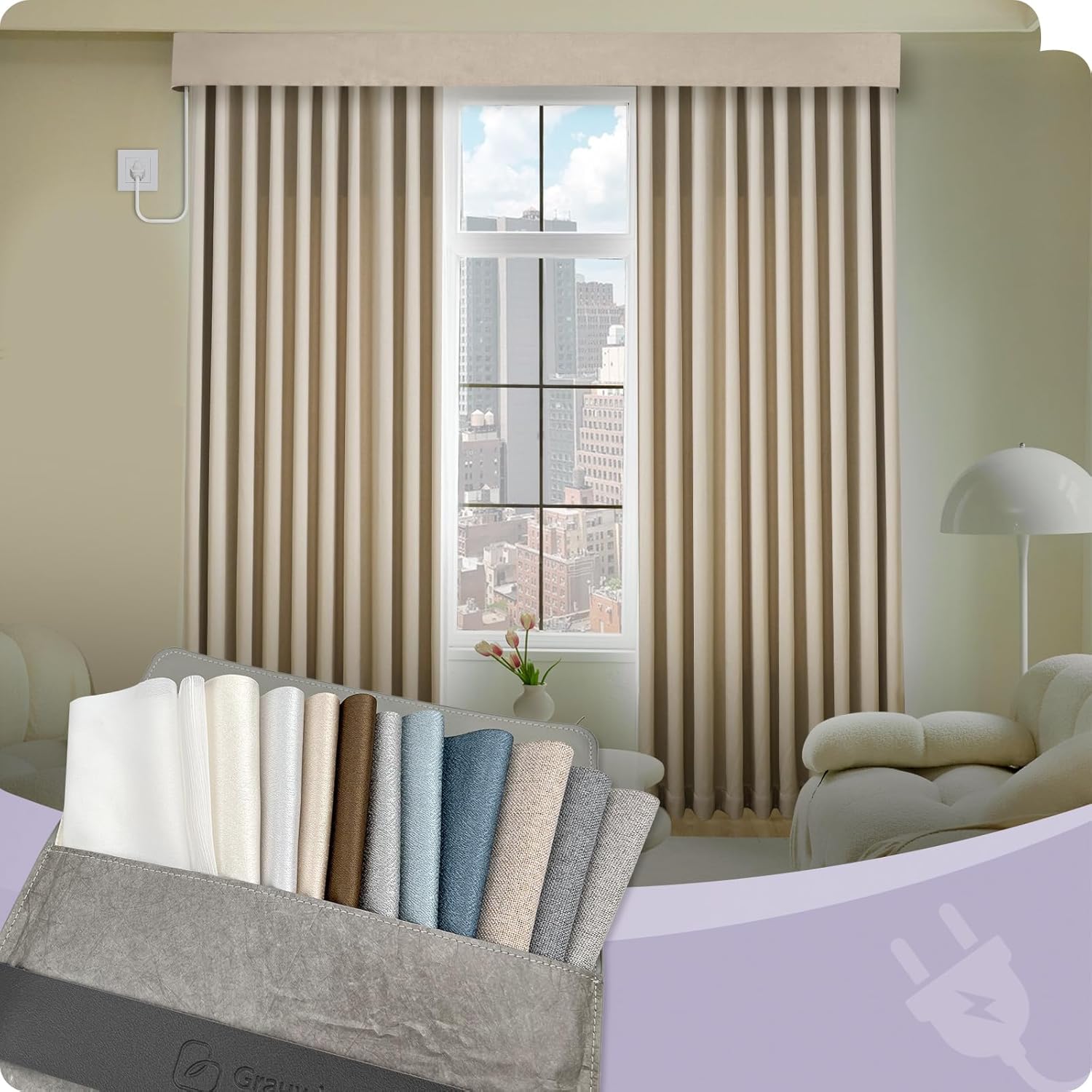 Graywind Roller Shades & Blinds & Curtains Fabric Samples (Curtain)
