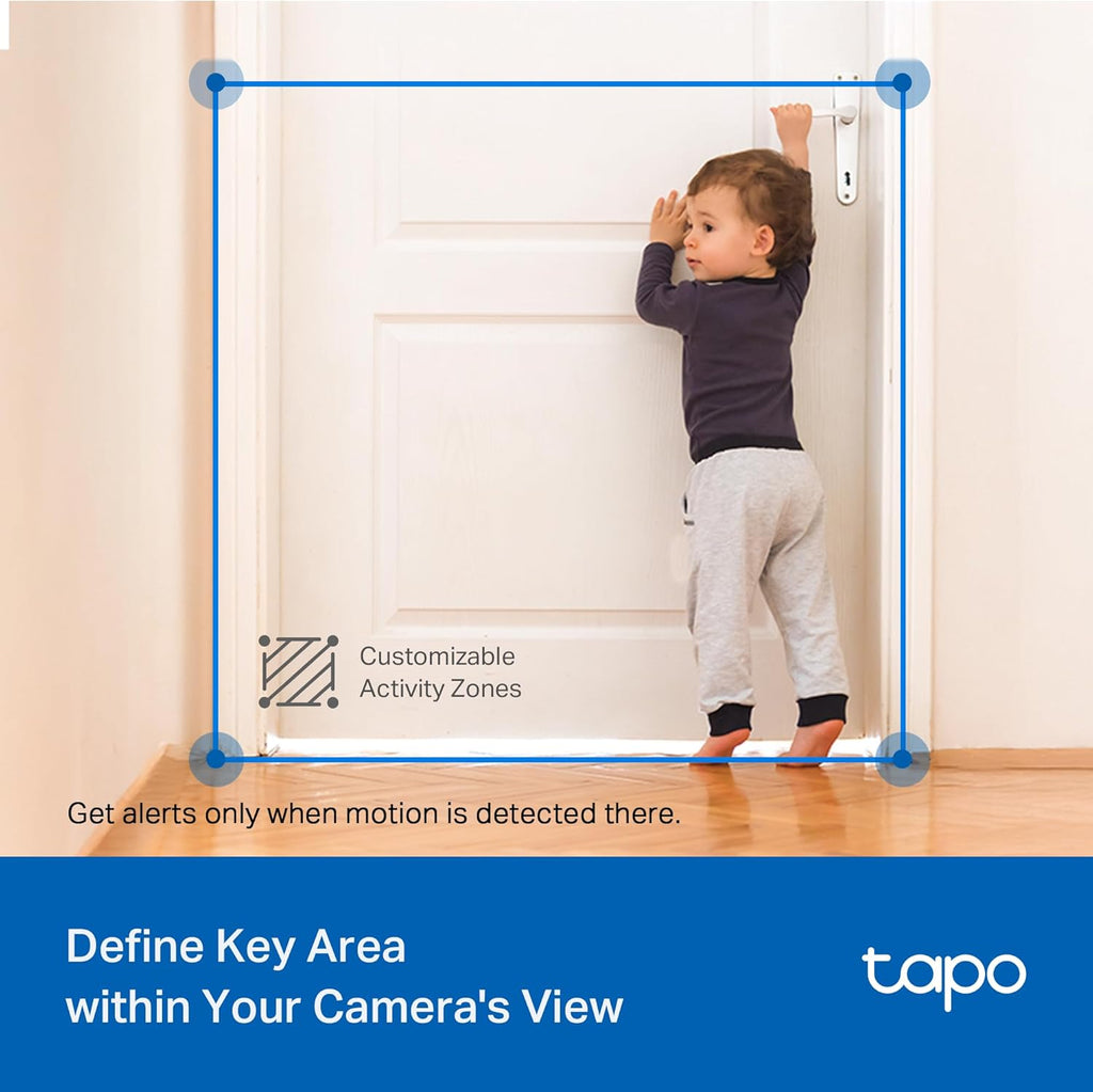 Tapo 2K 3MP Pan/Tilt Indoor/Outdoor Security Camera - Free Person/Baby Cry Detect & Motion Track, 360° View, Color Night Vision, SD/Cloud Storage, Works w/Alexa & Google Home HybridCam 360