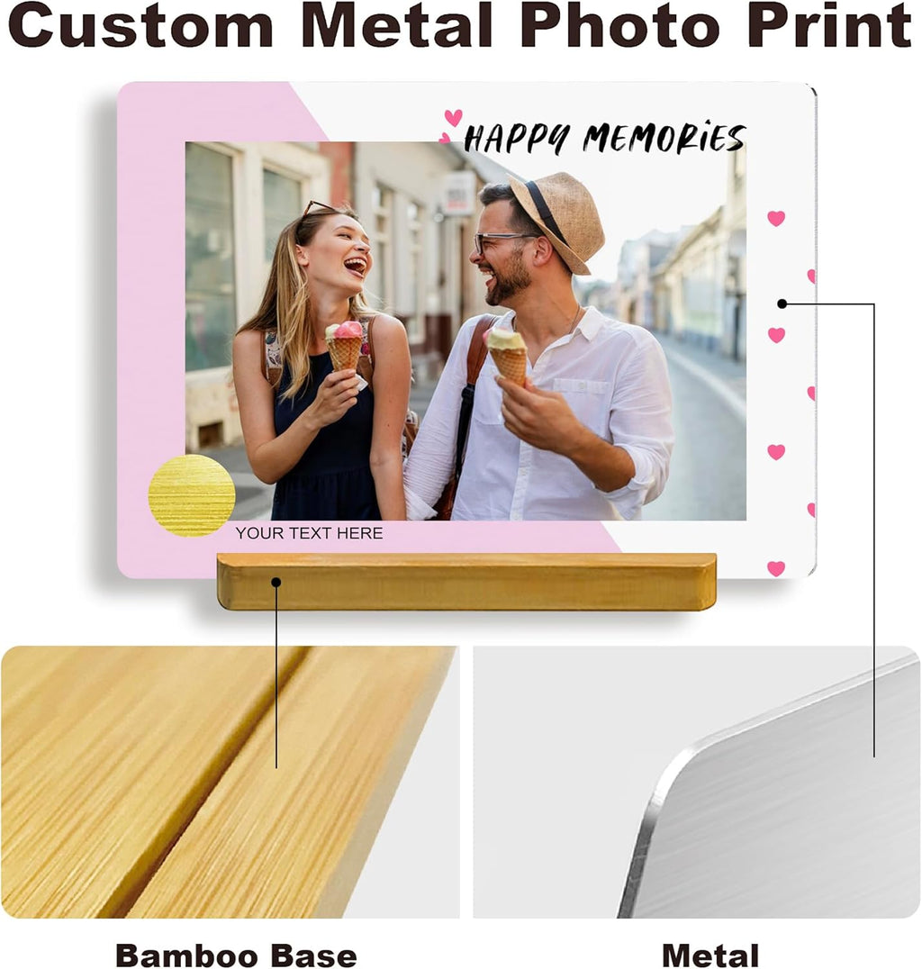 Custom Style Custom Metal Photo Prints,Customize Your own Picture Frame,Personalized Metal Picture Gift for Family and Lovers
