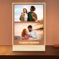 Personalized Picture Frame, Custom Tabletop Photo Frame with Light, Customized Gift for Mom/Father/Kid/Friend/Pet - Birthday, Valentine’s Day, Mother's Day, Father's Day, Christmas (R03)