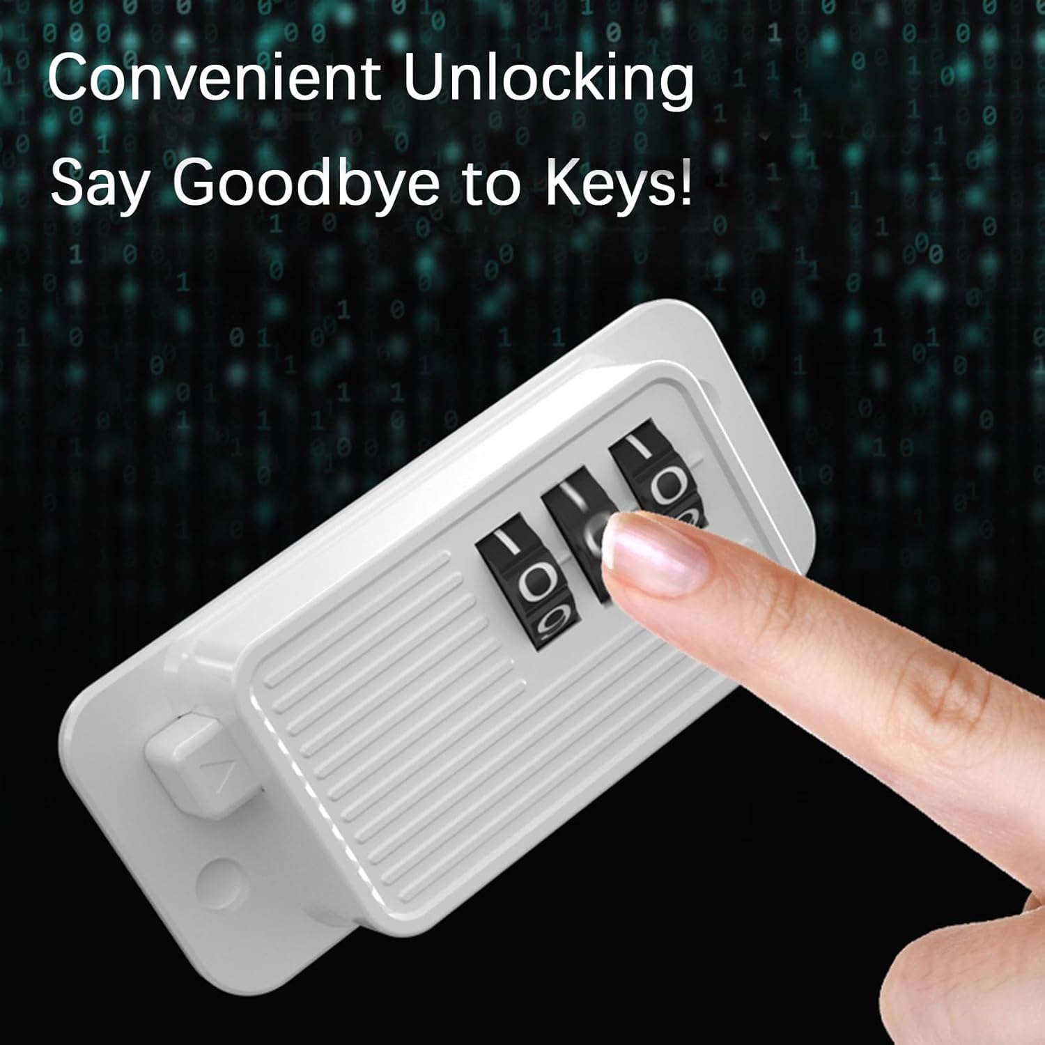 Heavy Duty Combination Refrigerator Lock (4 Pack) - Cabinet Locks Baby Proofing, No Drilling Adhesive Fridge Locks, for Fridge, Cabinets, Drawers, Window and Child Safety Cabinet Lock