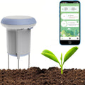 Solar Powered Wireless Zigbee Soil Moisture and Temperature Sensor for Plants, Garden, Lawn. Remotely View Status and Set Alarms via its smaryphone Mobile App (Requires Tuya hub)
