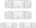 SPECTSUN 4 Packs LED Emergency Lights with Battery Backup, Two Head Adjustable Commercial Emergency Lights, UL Listed, AC 120/277V, Hardwired Emergency Exit Light Fixtures for Business/Home.