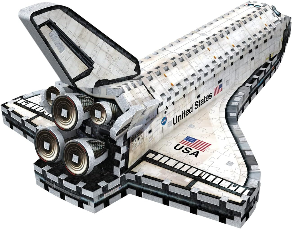 Wrebbit3D Space Shuttle Orbiter 3D Puzzle | 435 Jigsaw Puzzle Pieces | Build a Space Exploration Vehicle and Discover New Worlds