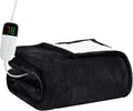 BOMOVA Heated Electric Blanket Twin - 62" x 84" Heating Blanket with 10 Heating Levels & 8 Hours Auto Off, Warm Flannel Blanket, Christmas Birthday Gifts for Women