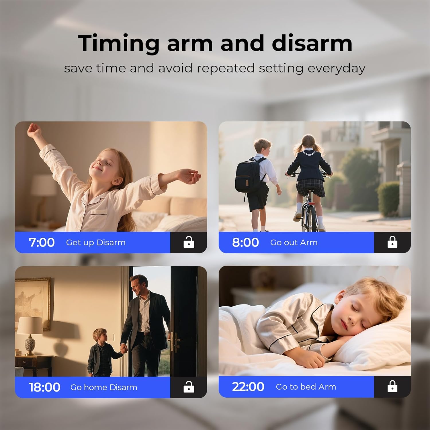 Alarm System for Home Security,WiFi/4G Home Alarm System with DIY,Remote Control App Alert Door Window Sensor Motion Detection No Monthly Fee Compatible with Alexa & Google