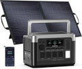OUKITEL P1000 Plus 1800W/1024Wh Power Station with 100W Solar Panel, 1200W Fast Charging, Solar Generator with 4 AC Outlets (3600W Peak), APP Control Battery Backup for Home, Camping & RVs