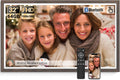 BSIMB 32 Inch Large Digital Picture Frame, Touchscreen 64GB 1920x1080 FHD WiFi Photo Frame Electronic Display Remote Control, Share Pictures/Videos via App/USB/SD Easy Setup Gifts for Mom, Dark Wood