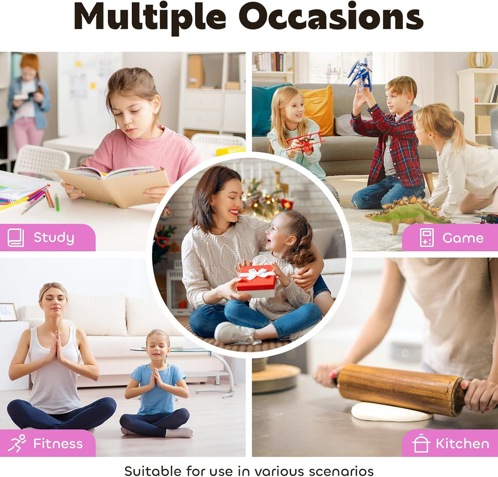 Visual Timer for Kids 60-Minute - Silent Analog Countdown Time Timer with Optional Alarm, Focus Tool for ADHD & Autism, Time Management for Homework, Chores, Office, Kitchen, Teaching & Study Routines