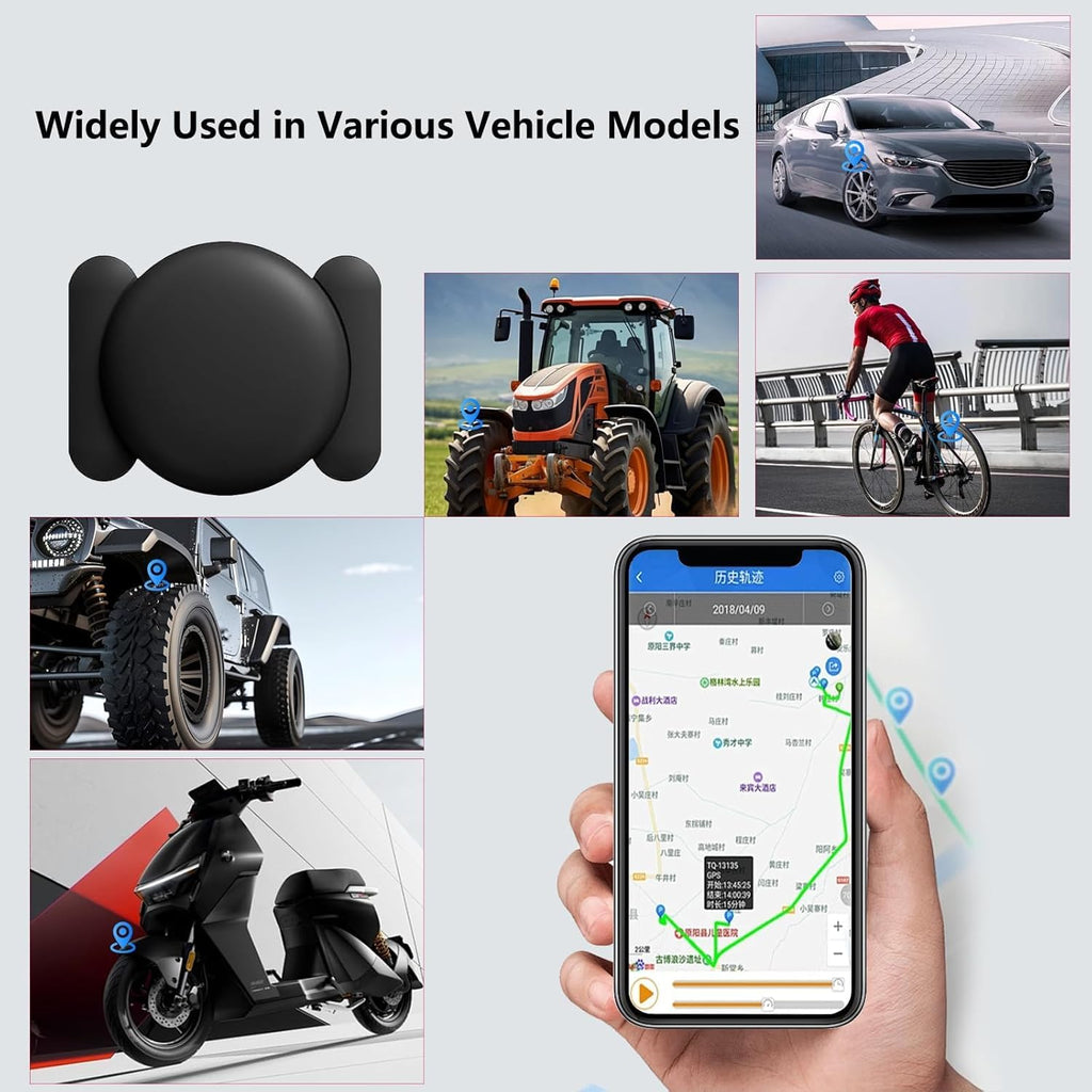 IP65 Waterproof Magnetic Mini GPS Tracker for Vehicles - Real-Time Hidden Tracking, Android Only, Anti-Theft Car Locator for Truck & Assets（Android Only）