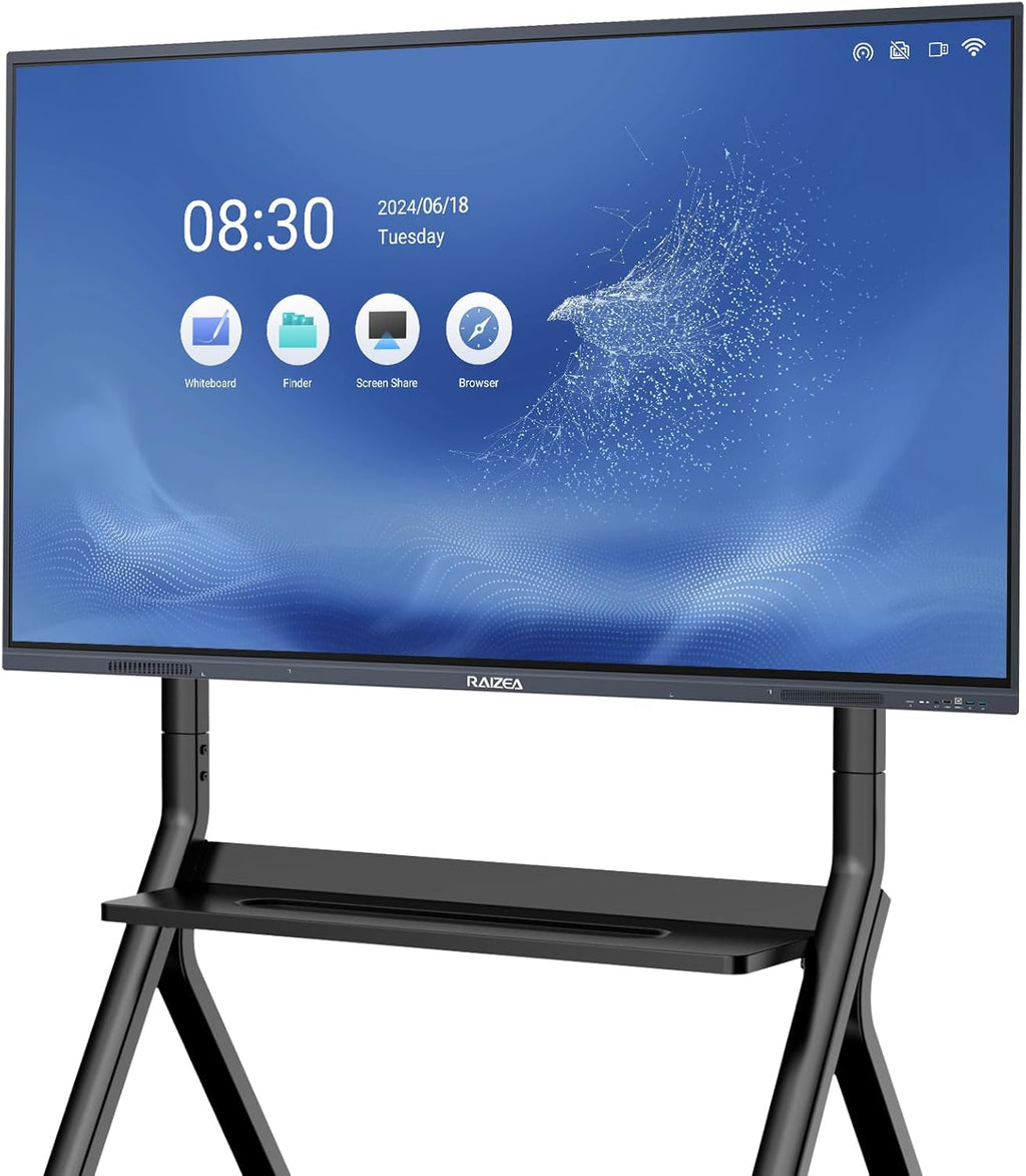 Smart Board 55 inch Interactive Whiteboard Display 4K UHD Touchscreen Digital Electronic Whiteboard for Home Office Classroom Presentation, Writing, Coaching(Board & Wall Mount Included)