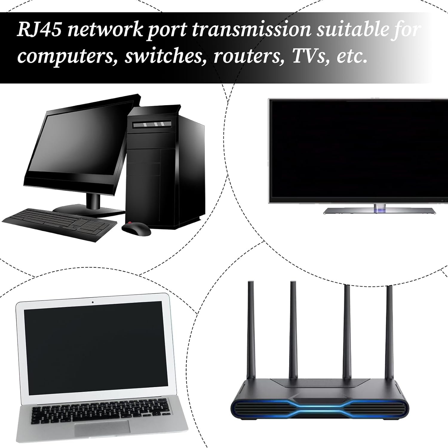 2 Pcs Cat6 Ethernet Extenders Cat5 Cat6 Extension Adapter 360 Degree Rotation Ethernet Adapter Right Angle Network Cat5 Extender Adapters LAN RJ45 Male to Female Connector (RJ45 RightAngle)