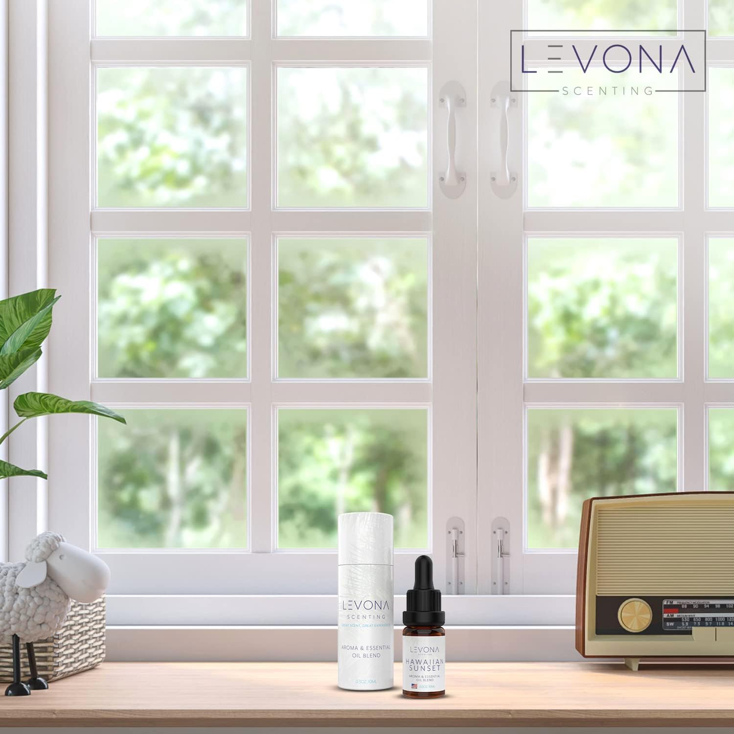 Levona Scent Essential Oils - Scents for Home, Hotel & Office Use - Perfect for Home Diffuser & Humidifiers - Aroma Fragrance Oil, Ideal for Massage, Relaxation, and Spa - Hawaiian Sunset, 10ml
