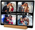 Custom Metal Photo Prints, Personalized Picture Frame with Your Photos, Customized Photo Gifts for Lovers, Couples, Family and Home Decor