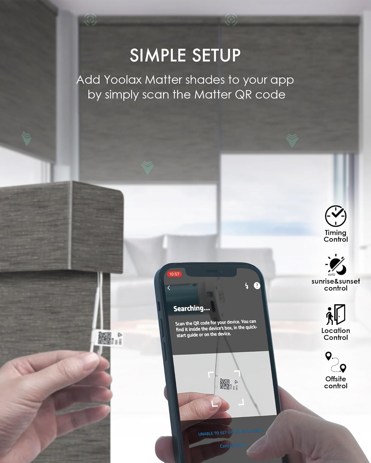 Yoolax Smart Blinds, Motorized Matter Roller Shades Blackout Automatic Blinds for Windows Motorized Shades Compatible with Alexa, Google Home, Homekit(Blackout Black Brown)