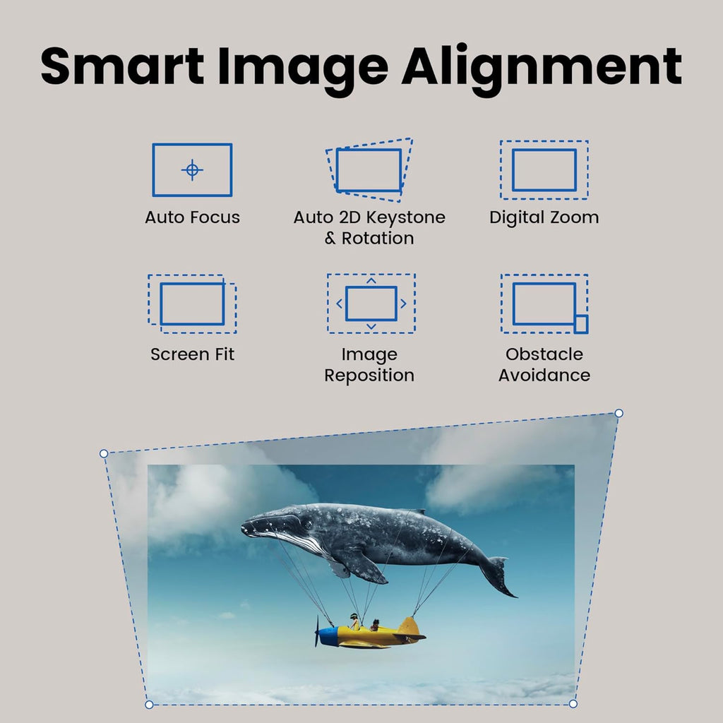 BenQ GP520 4K HDR 2600lm LED Living Room Projector for Home Entertainment with Google TV, Auto Cinema Mode, MEMC, Rec.709, HDR10+, HDMI 2.1, USB-A, USB-C, Wifi6, Bluetooth5.2, eARC, Dolby, 7.1 Channel