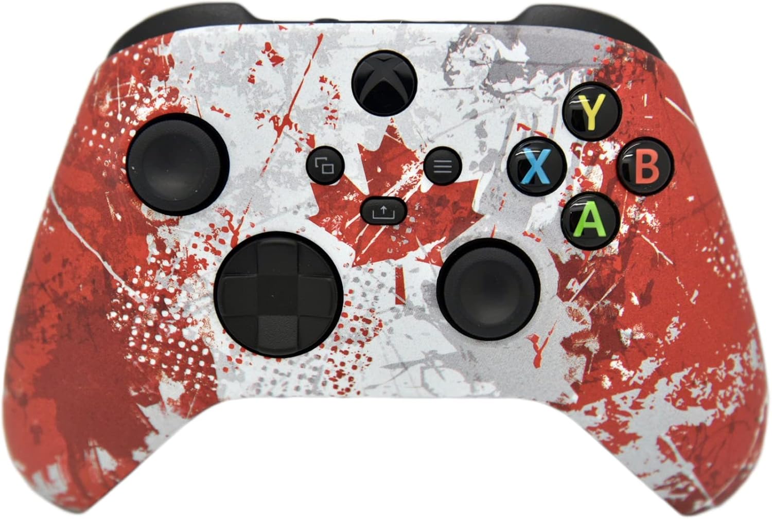 Hand Airbrushed Fade Custom Controller Compatible with Xbox Series X/S & Xbox One (Series X/S Canadian Flag)