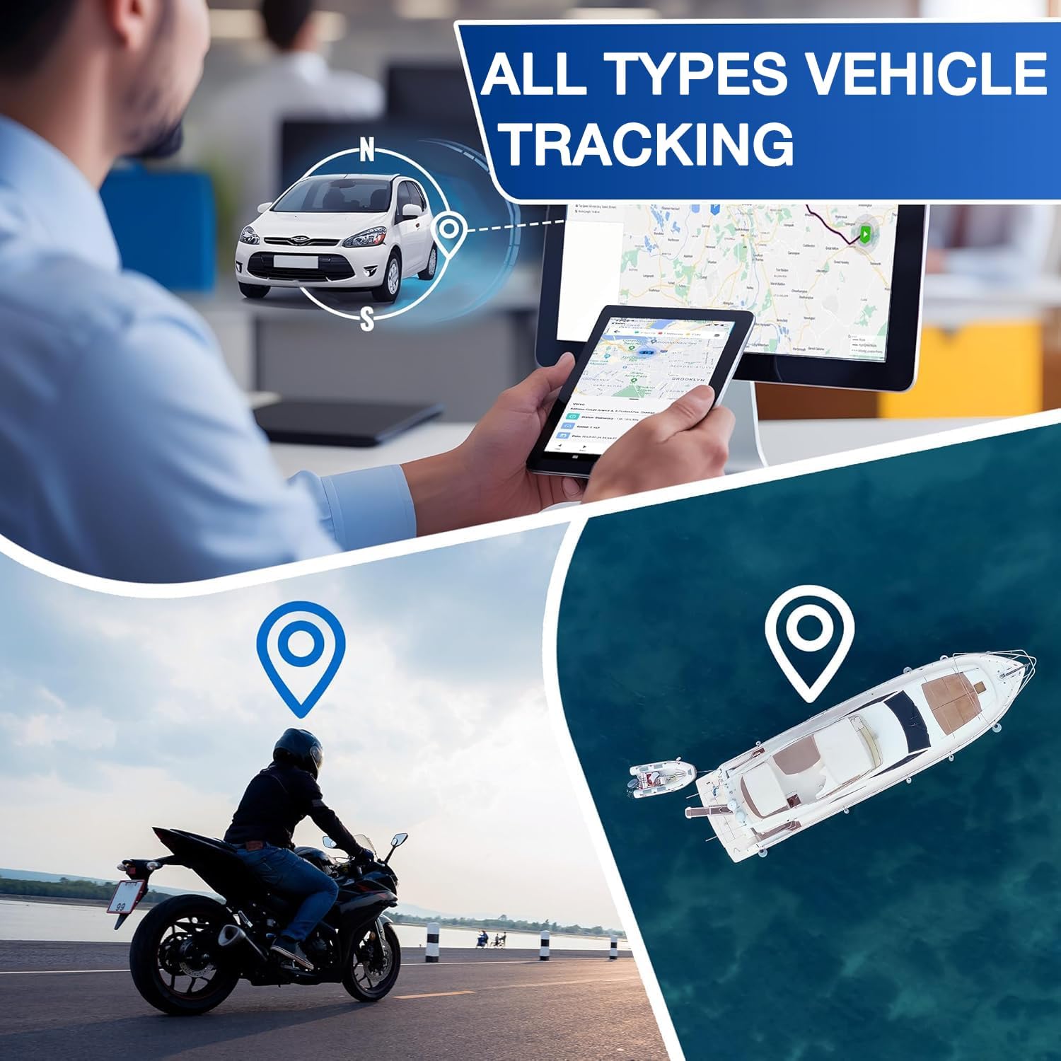 REWIRE SECURITY 104N 4G Magnetic GPS Tracker for Vehicle | Easy Mount | Fits with Car, Truck, Van & Motorbike | Portable Live Tracking | Up to 21-Day Battery Life | Low Cost Subscription Plans
