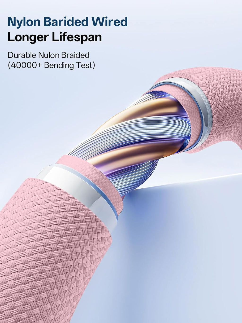 Travel Essentials, 4 in 2 Multi Charging Cable for Apple Watch Charger/iPhone Charger,USB C Cable Cord for iPhone 17-11/iWatch Ultra/10-2/Galaxy S25-S20, Android Phones, Kindle, MP3-Pink,4FT