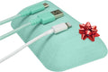 Smartish® Magnetic Cord Holder - Bigger Cable Wrangler Stocking Stuffer Organizer with Magnet Clips for Charger Management on Desktop, Nightstand - Holds 6+ Cables - Teal Me More