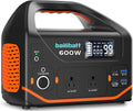 Portable Power Station 600W 293Wh Camping Lithium Battery, Portable Generator for Home Use Emergency Power Station Backup Travel Outdoor 100W PD & 120V Pure Sine Wave AC Outlet