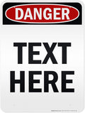Custom Danger Sign, OSHA Sign, 36x48 Inches, Reflective, Rust Free DiBound, Fade Resistant, Made in USA by My Sign Center