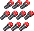 Indicator Light 24V Buzzer，10PCS 22mm Red LDE Flashing Buzzer AC/DC 24V Alarm for Electrical Control Panel
