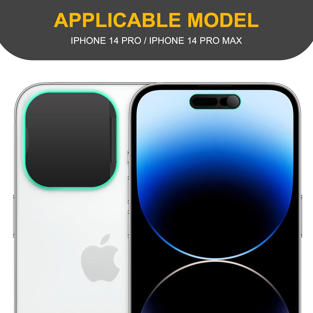 3 Pack Privacy Cover Compatible for iPhone 14 Pro/iPhone 14 Pro Max with 2 Front Camera Privacy Cover, Anti-Spy Camera cover, Easy-Adhesive Design, Safeguard on iPhone 14 Pro/iPhone 14 Pro Max