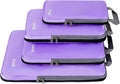 BAGAIL 4 Set/6 Set/8 Set Compression Packing Cubes Travel Accessories Expandable Packing Organizers(Lavender ClothPattern 4 Set)