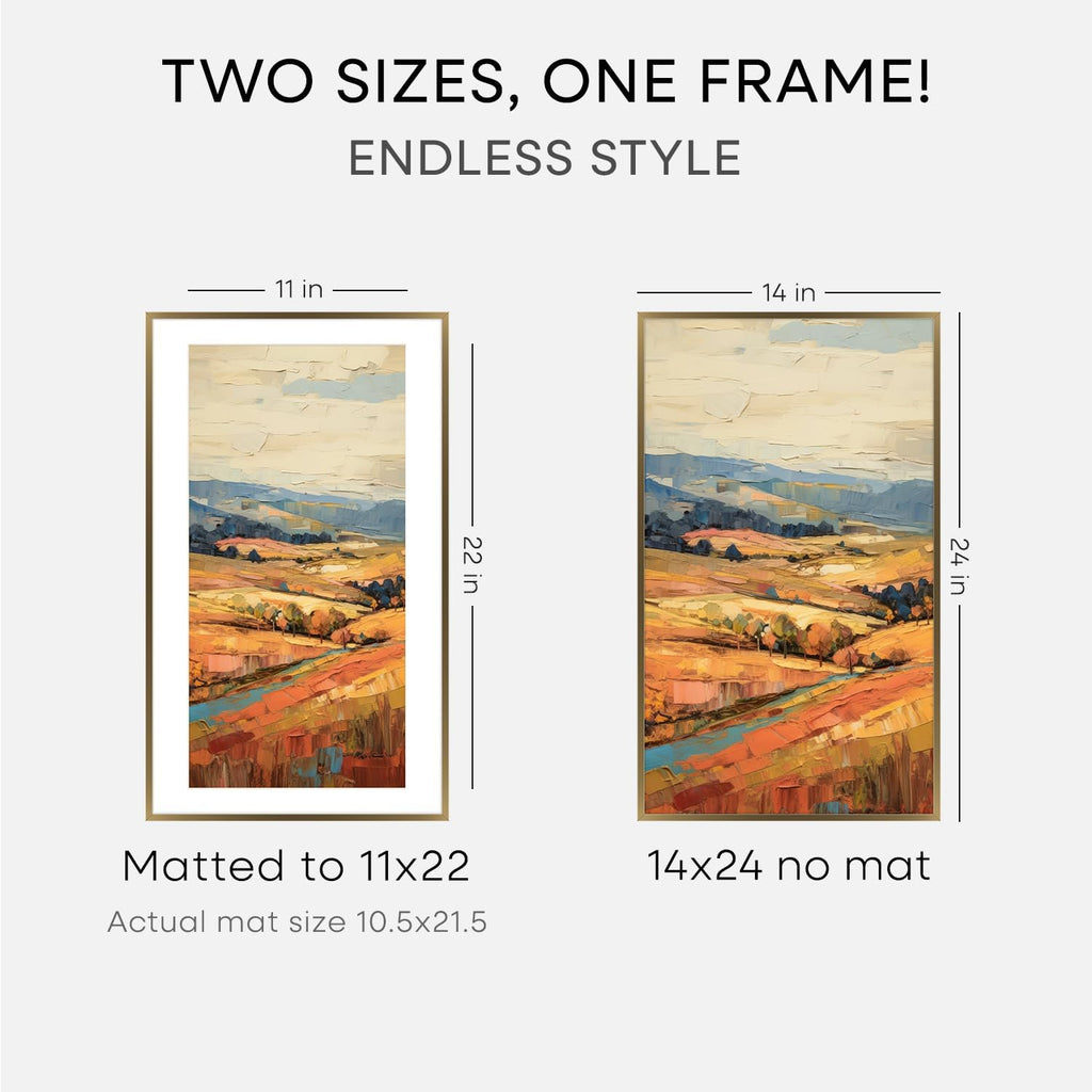 Homeforia 14x24 Picture Frame Bronze, High End Metal 14x24 Brass Poster Frames with Mat 11x22 Photo, 14 x 24 Frame Matted to 11 by 22 inch Print, 24by14 Thin Frames, Tempered Glass, Wall Kit, Set of 1