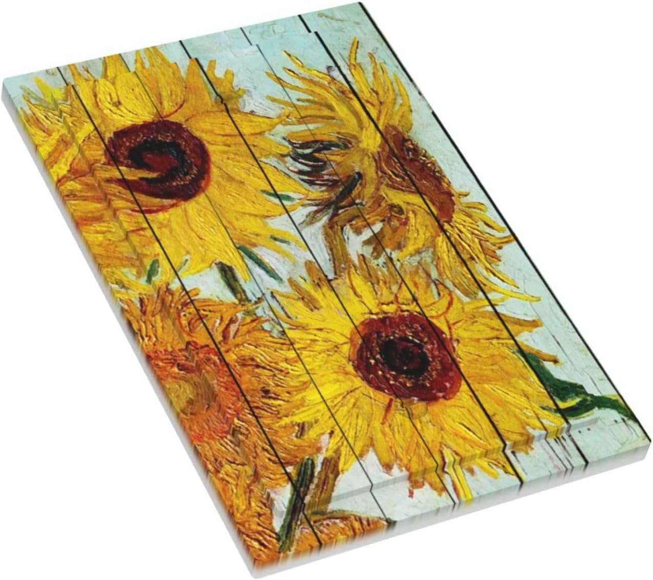 Light Switch Cover Plate Sunflowers Oil Paintings Wood Floral 1 Gang No Device Blank Electrical Wall Plates Faceplate Decorative Switch Plate For Farmhouse Bed Room Decor