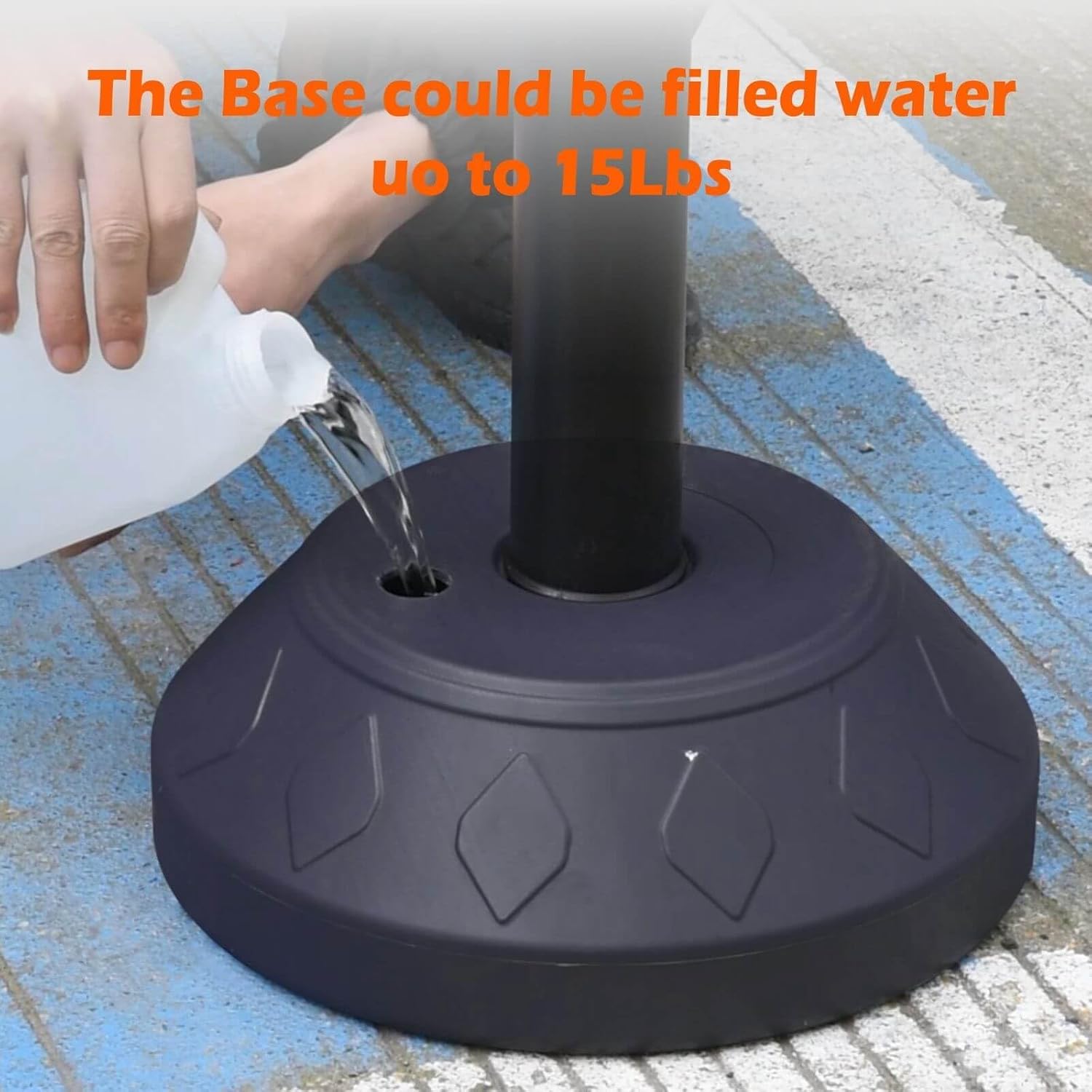 6 Pack 41 Inch Heavy Duty Portable Sign Holder with Water Base - Customizable Sign for Indoor/Outdoor Use - Perfect for Malls, Schools, Restaurants