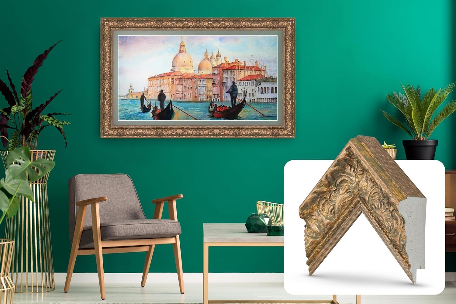 Tuscan Copper 32" Premiere Deco TV Frame - Compatible ONLY with Samsung The Frame TVs (Fits 2021-2025, LS03A, LS03B, LS03C, LS03D, LS03FA)