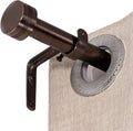 Adjustable Curtain Rods-18 to 88 Inches,1 Inch Modern Metal Drapery Rods, Adjustable Heavy Duty Curtain Pole with Simple End Caps