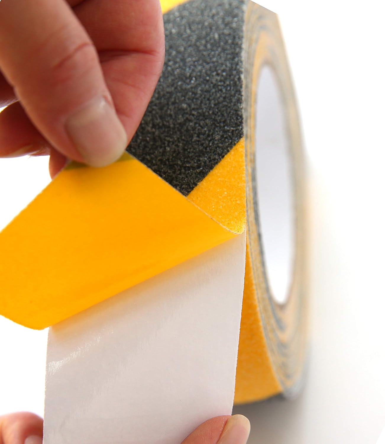 Best Anti-Slip Grip Tape, 6" x 30 FT, Black & Yellow Striped, 80 Grit, Industrial Grade, Indoor, Outdoor, Weatherproof (6-Inch x 30 Feet Roll)