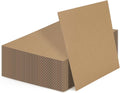 Calenzana 8x10 Corrugated Cardboard Sheets Set of 50, Flat Card Boards Inserts for Crafts, Packing, Shipping, Moving, Mailing