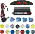Parking Sensor Kit Backup Sensor Kit Reverse Sensor for Car 18 Color Options for Probes Adjustable Alarm Volume Professional Sensore de Reversa para Carro Safe Driving Assistant（Light Blue）