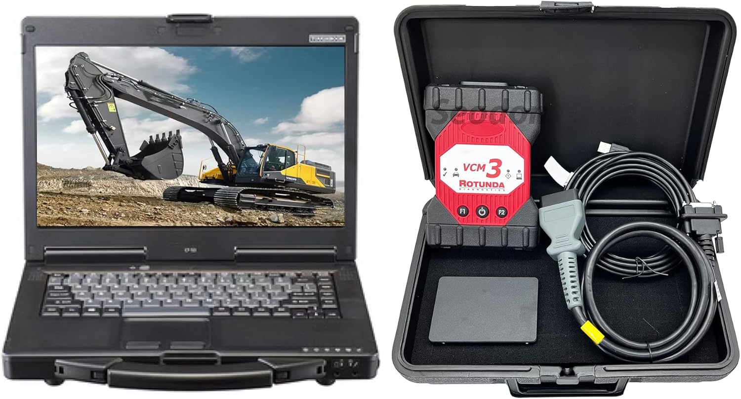 VCM3 IDS VCM3 Professional Diagnostic Fault Detector Programming Device Supports CAN-FD DOIP with Software (VCM3 with Laptop (CF53))