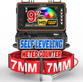 Sewer Camera, Self Leveling Drain Camera 165ft with Meter Counter, 7mm Thick Cable, 9" HD Screen 1080P Plumbing Cameras Snake with Light, 5100mAh Battery Duct Pipe Video Inspection Cam DVR 32GB