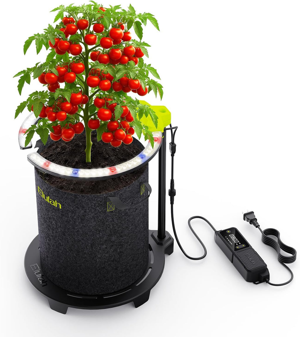 Saturn240 LED Grow Light, Commercial Full Spectrum 24W Under-Canopy Grow Light for Veg & Flower Stage, Adjustable Stand 12-22inch,3-in-1 Smart Controller Grow Lights for Grow Tents