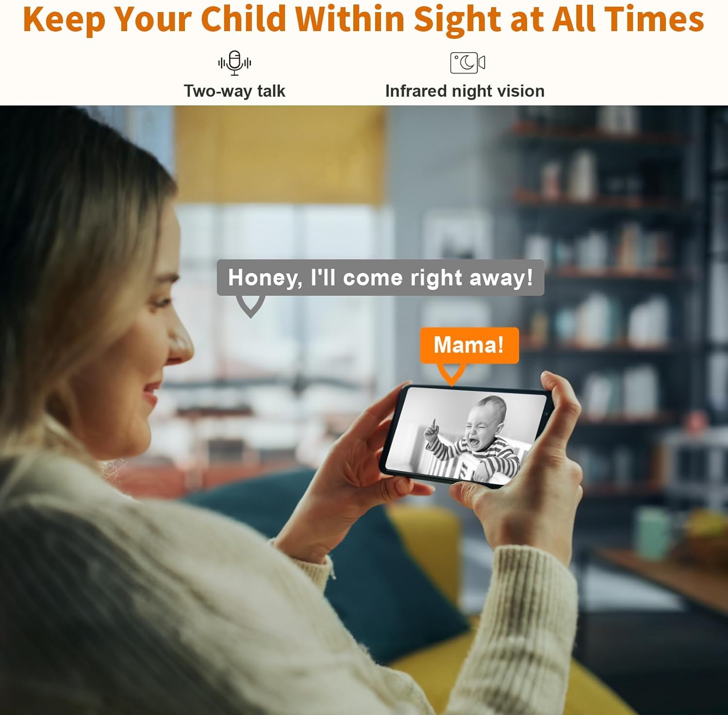 5G Indoor Camera for Home Security, 2K Security Camera, Pet/Baby/Dog Camera with Phone App, AI Motion Detection, Cloud & SD Card Storage, Works with Alexa & Google Home, with a Month Cloud