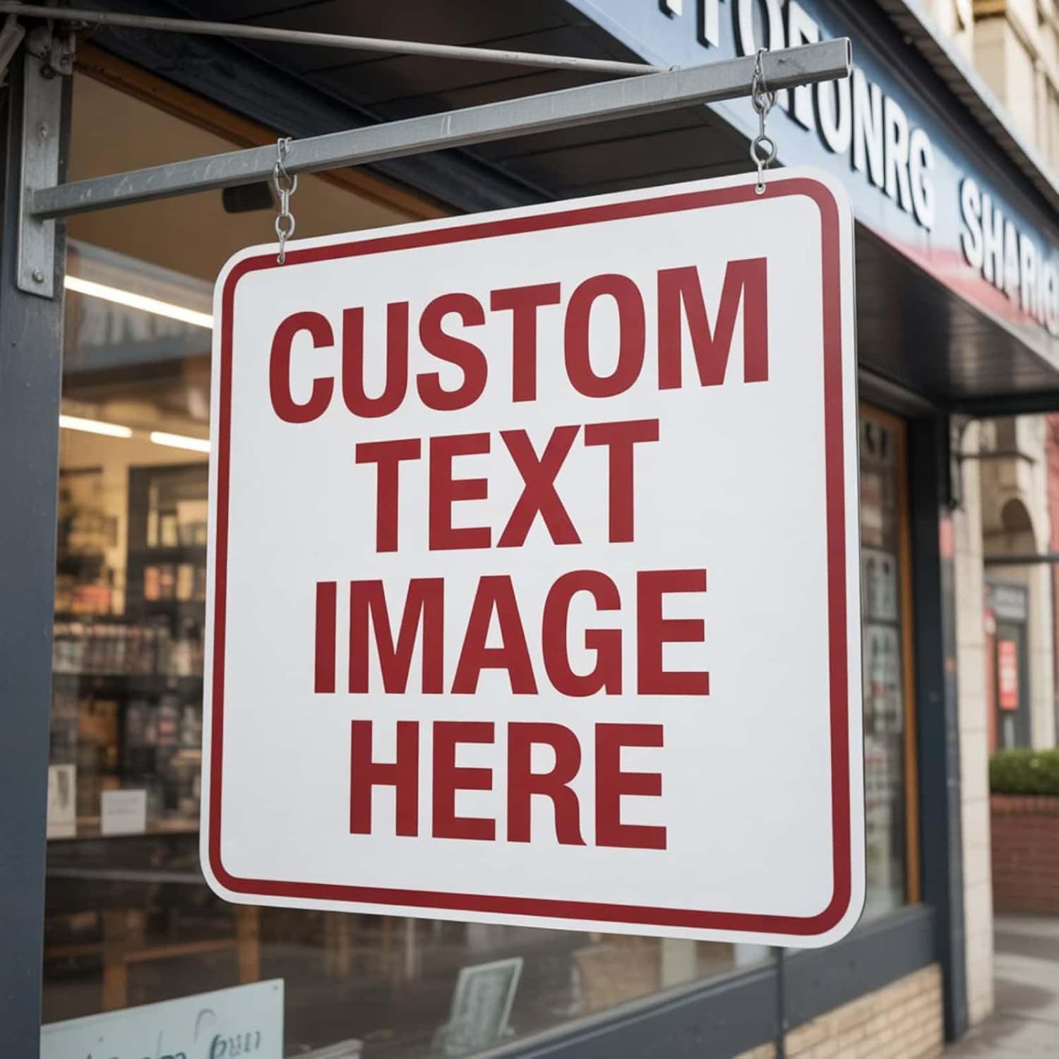 Custom Signs Outdoor Metal, Personalized Metal Sign, 18"x 18" Rust Free Aluminum, Reflective Option, Waterproof, Durable Ink