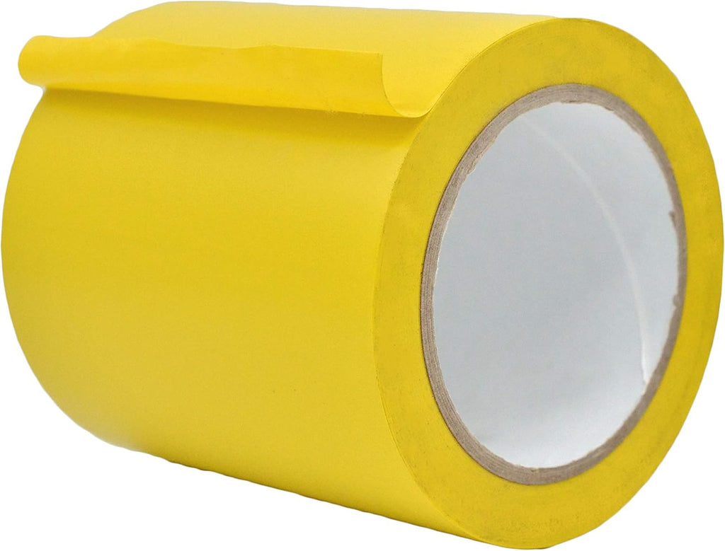 MAT Vinyl Marking Tape Yellow - 5 inch x 36 yds. for Safety Floor Marking (School Gym, Restaurants, Warehouse), Dance Floor Splicing, Pinstriping Cars & Boats