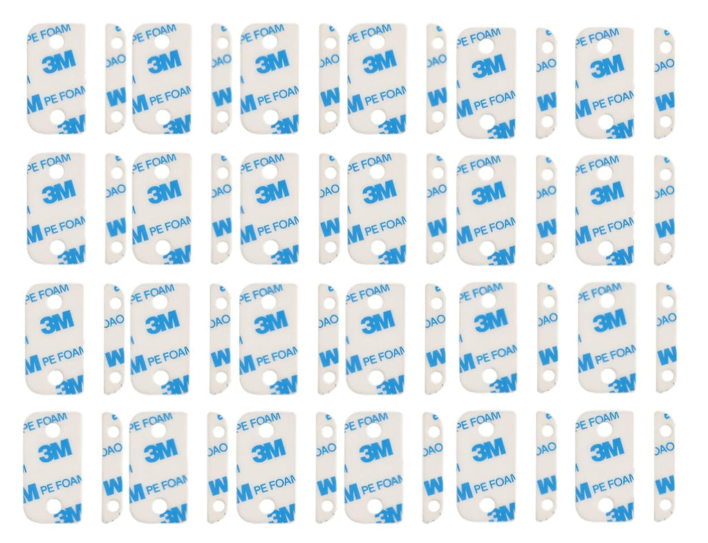 Adhesive Replacement Strips for Ring Contact Sensor 2nd Gen - Pre-Cut Double-Sided Tape 12-Pack (12Sensor&12Magnet Pads), No Cutting Needed, Secure Mounting for Door/Window Alarm Systems (24 Pack)