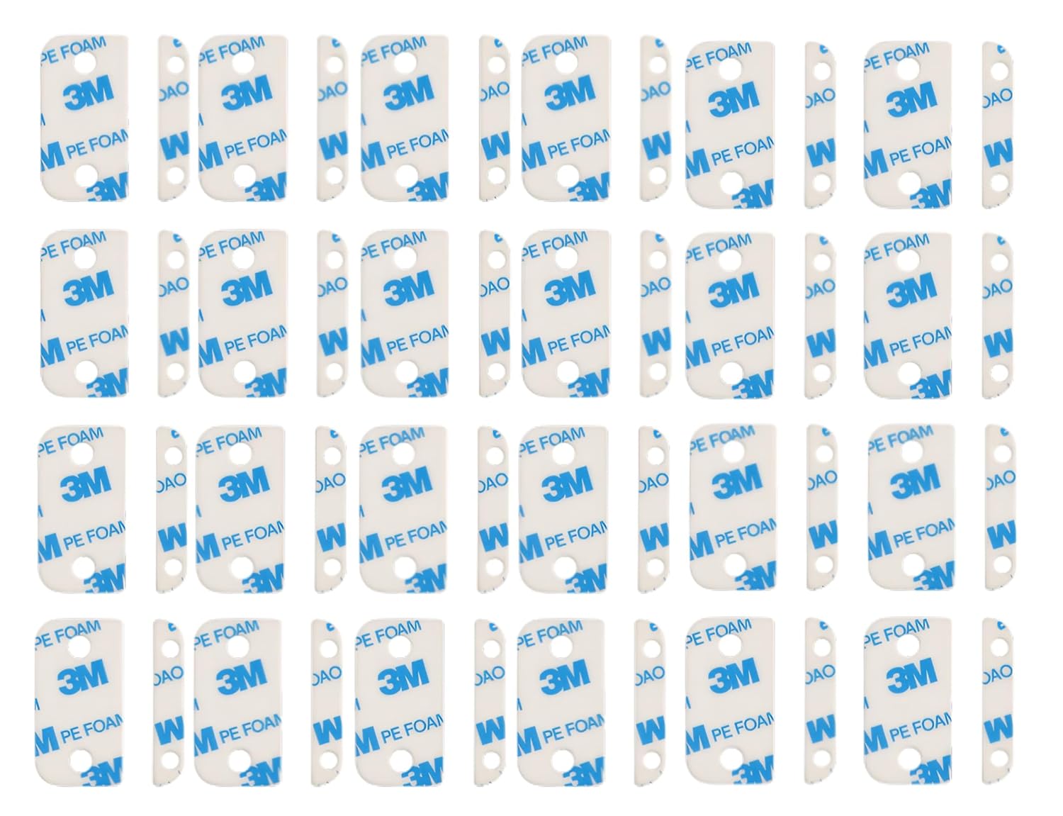 Adhesive Replacement Strips for Ring Contact Sensor 2nd Gen - Pre-Cut Double-Sided Tape 12-Pack (12Sensor&12Magnet Pads), No Cutting Needed, Secure Mounting for Door/Window Alarm Systems (24 Pack)