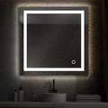 Blossom 30X30 LED Bathroom Mirror with Lights, Anti-Fog, Dimmable, Backlit & Front Lit, Lighted Bathroom Vanity Mirror for Wall, Memory Function, Waterproof, Tempered Glass, Smart Vanity Makeup Mirror